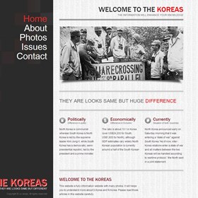 Websites: the Koreas